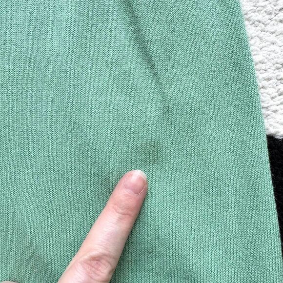 Armani Exchange Green Ribbed Quarter Zip Turtleneck Sweater M - Picture 8 of 8